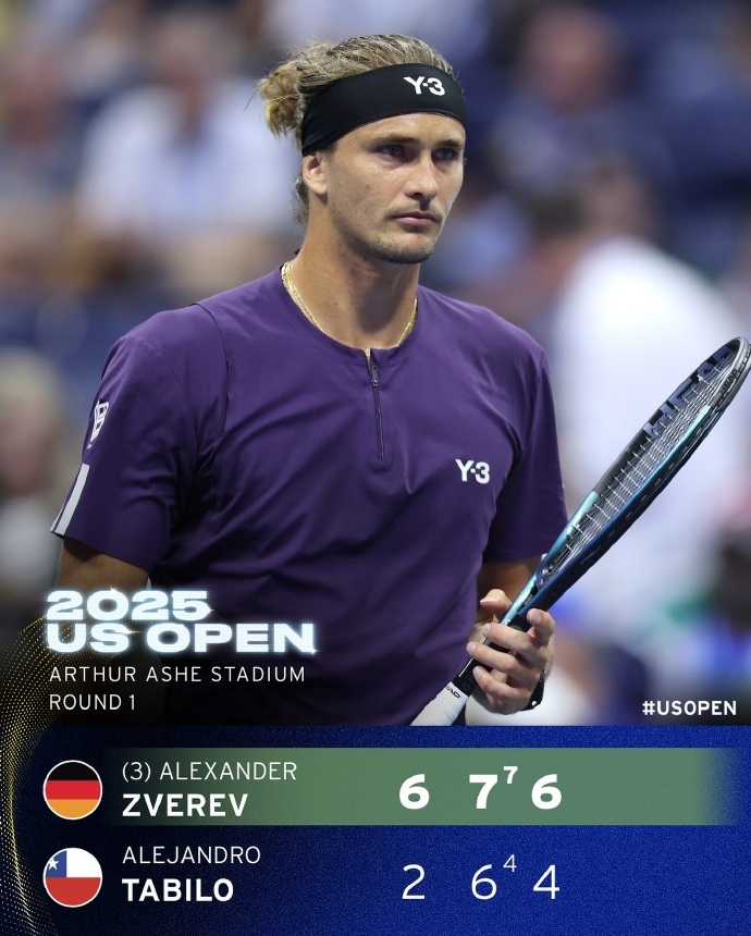 年终总决赛险胜美网，兹维列夫扛起全队